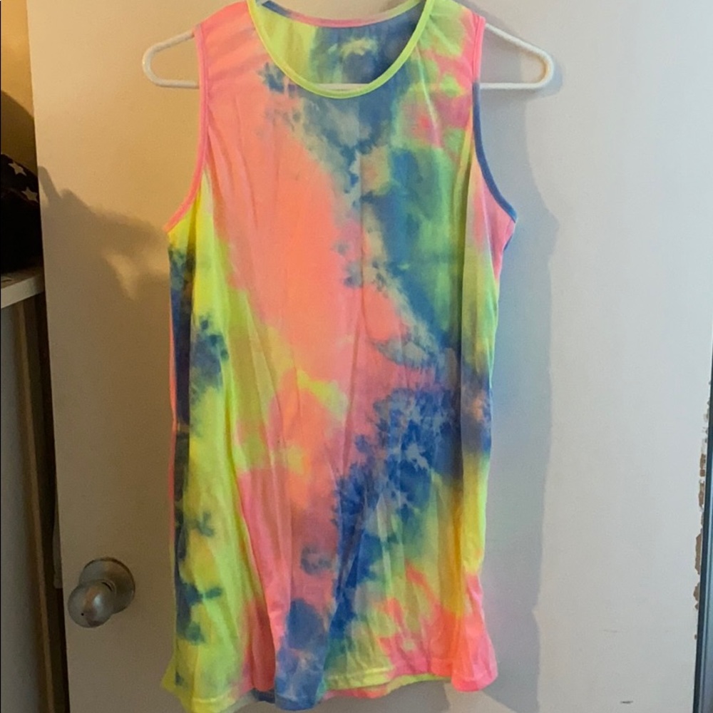 Tie dye tunic tank
